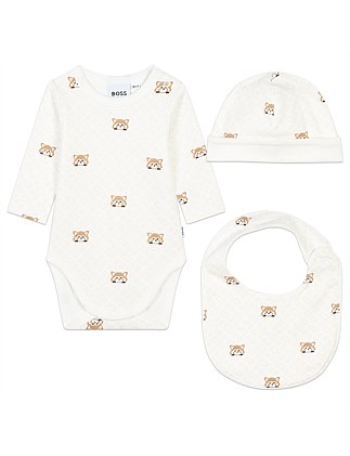 BODY+BIB+PULL ON HAT (3M - 18M)