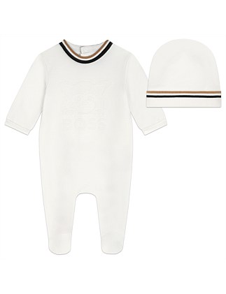 PYJAMAS + PULL ON HAT SET (3M - 18M)