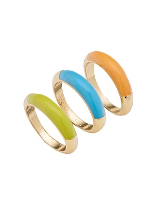 BLOCK COLOUR RING SET