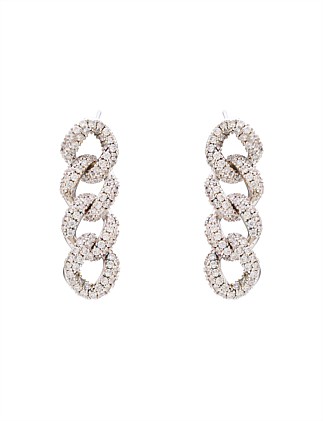 PAVE LINK EARRINGS