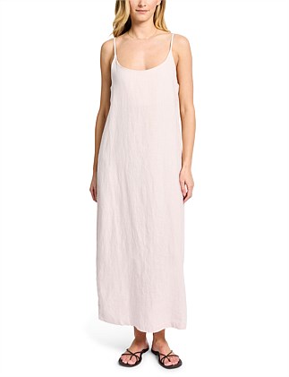 ESSENTIAL LINEN SLIP DRESS