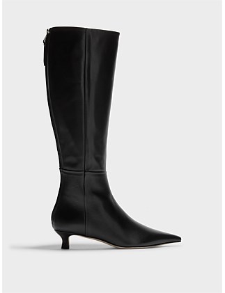 ZAZIE CALF LEATHER KNEE BOOT