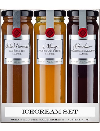 ICE CREAM SET SAUCE TRIO SET