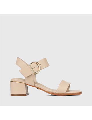 IMMI Pale Porcelain Leather Block Heel