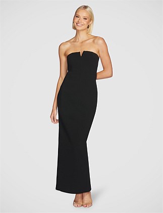 AURELIA STRAPLESS V-NECK DRESS