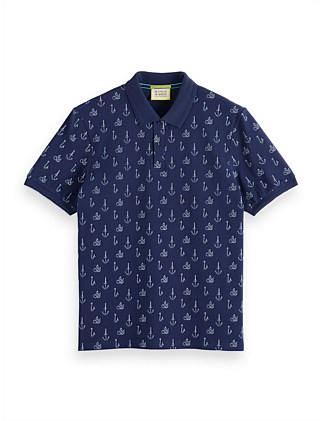 Regular-Fit Printed Polo Shirt