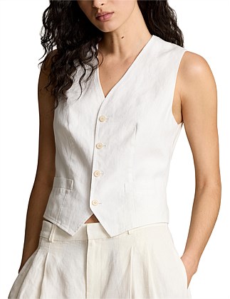 LINEN-COTTON VEST