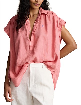 LINEN POPOVER SHIRT