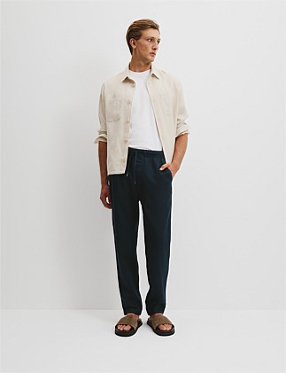 Relaxed Fit Organically Grown Linen Jogger