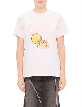 Basic Jersey Grapefruit Relaxed T-shirt