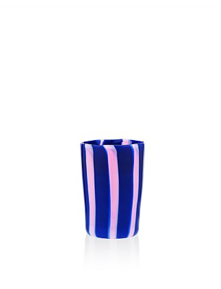 DOLCEVITA STRIPE TUMBLER SET OF 2 PINK/BLUE