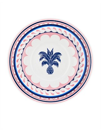 JAIPUR CHARGER PLATE 31CM PINK/ BLUE