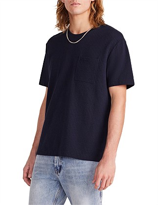 SEERSUCKER RELAXED FIT T-SHIRT