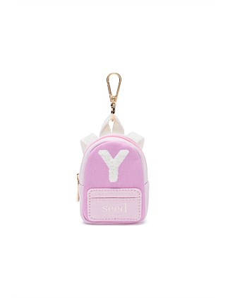 MINI BACKPACK INITIAL KEYRING