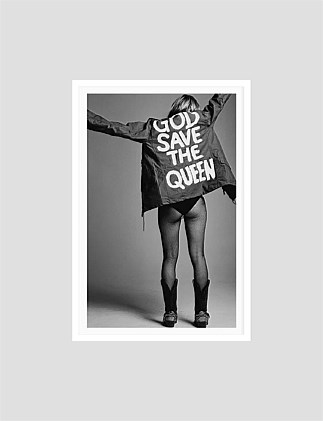 God Save The Queen A4 Framed Print