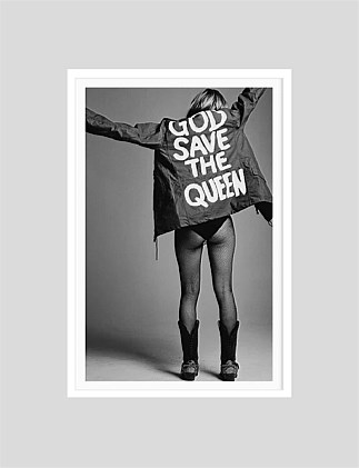 God Save The Queen 50 x 70 Framed Print