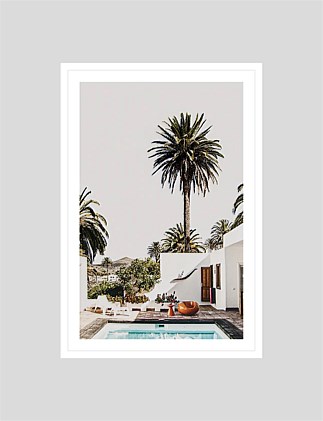 Palm Vacation 90 x 60 Framed Print