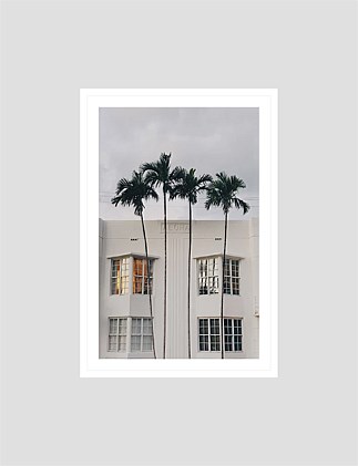 Miami Shops A4 Framed Print