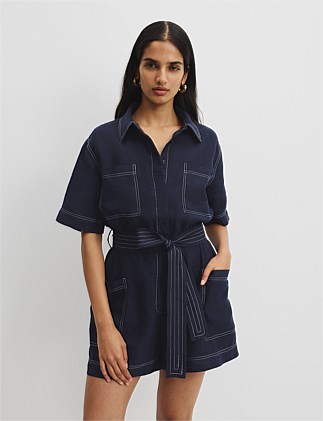 Organically Grown Linen Playsuit