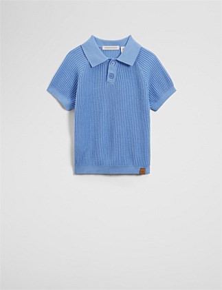 Organically Grown Cotton Knit Polo