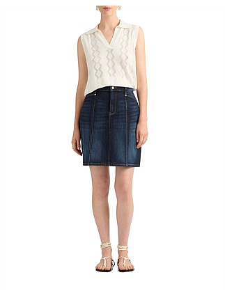 HARPER DENIM MINI SKIRT