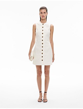 Button Front Mini Dress