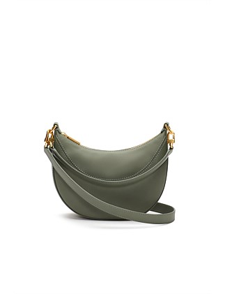 LEATHER CRESCENT CROSSBODY BAG