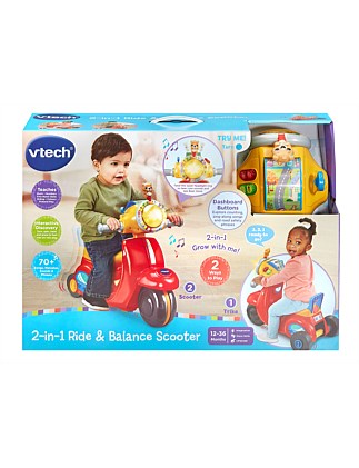 VTech 2-in-1 Ride & Balance Scooter - Red