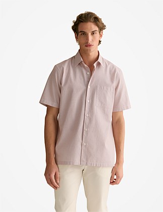 Cotton Dobby Short Sleeve Shirt