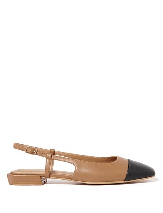 LORELEI TOE CAP SLINGBACK FLATS