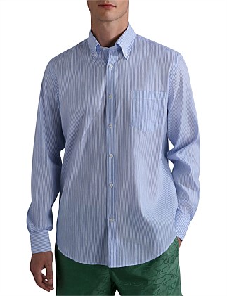 Linen & Cotton Striped Shirt