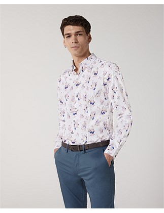 Floral Print Long Sleeve Shirt