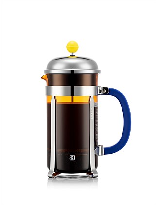 CHAMBORD FRENCH PRESS COFFEE MAKER 8 CUP/1L YELLOW/GREY/GREEN