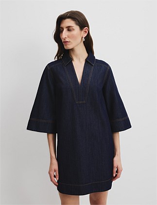 Chambray Popover Dress