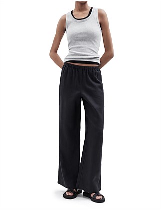 LINEN WIDE LEG PANT