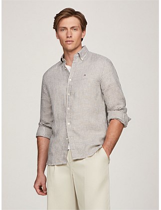 Premium Linen Gingham Shirt