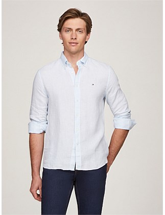 Premium Linen Gingham Shirt