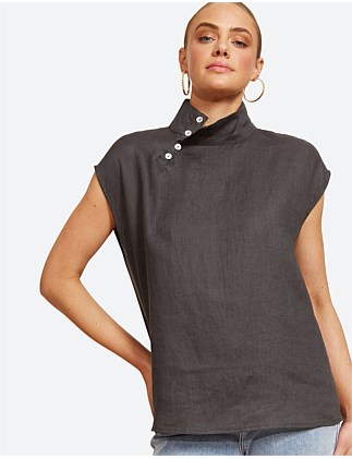 Halcyon Button Top