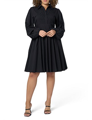 SUNDAY IN THE CITY - VIVIAN BRODERIE MINI DRESS