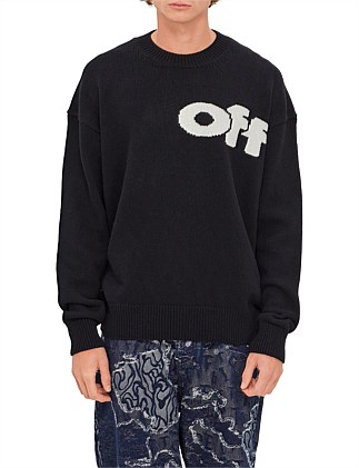 SHARED LOGO KNIT CREWNECK