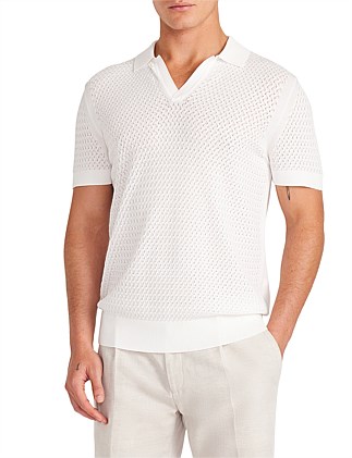 LACE TECH KNIT POLO