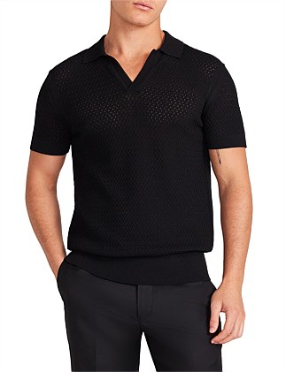 LACE TECH KNIT POLO