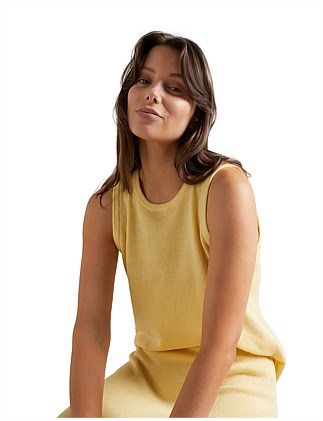 LINEN KNIT TANK