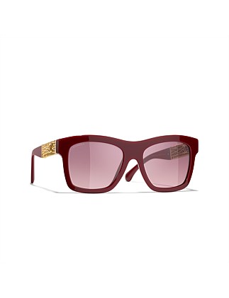 Rectangle BORDEAUX PINK GRADIENT GREY Sunglasses