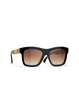 Rectangle BLACK GRADIENT BROWN POLAR Sunglasses