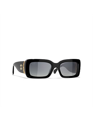 Rectangle BLACK GRADIET GREY POLAR Sunglasses