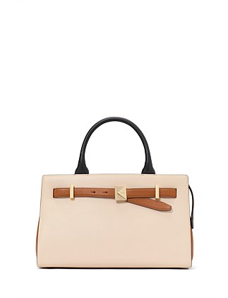 Deco Colorblocked Medium Satchel