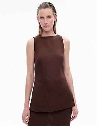 Linen Longline Top