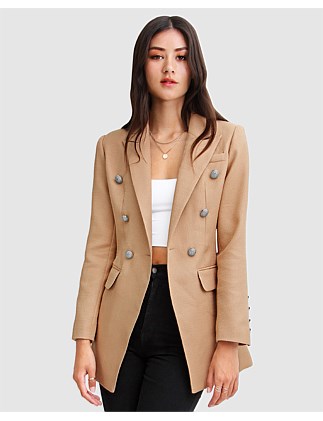 PRINCESS POLINA TEXTURED WEAVE BLAZER