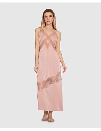 HEAVENLY BODIES LACE SLIP DRESS